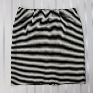 J Jill Women's Striped Straight Pencil Skirt Size S